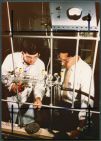 Faculty member and student working in chemistry lab